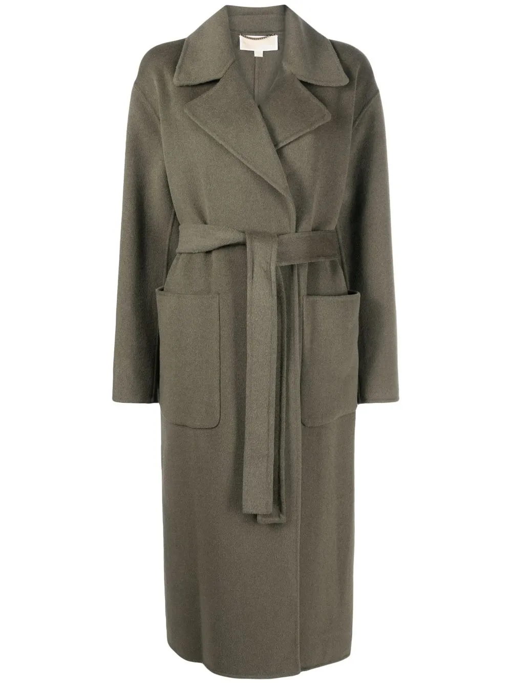 

Michael Kors belted notched lapels coat - Green