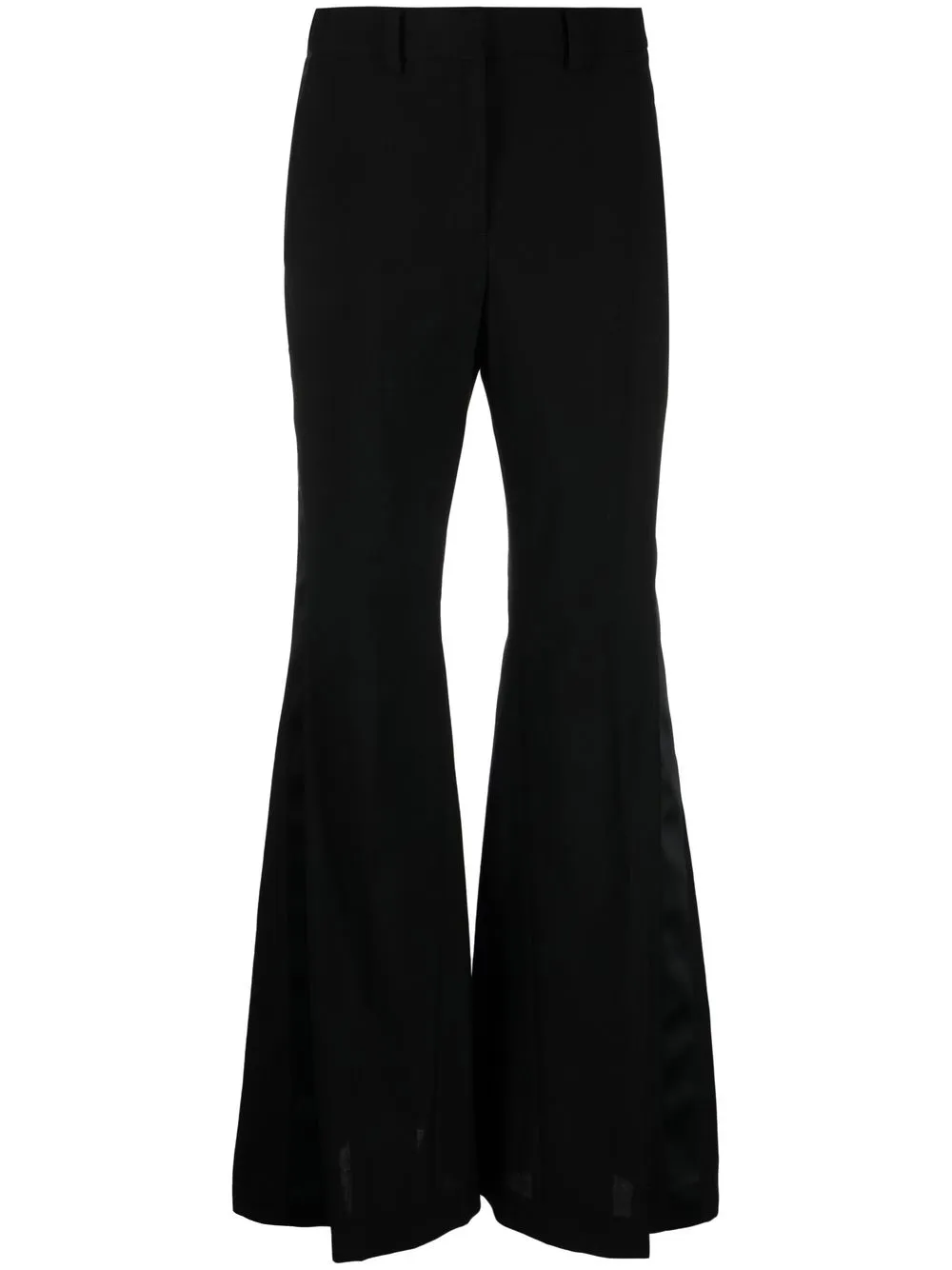 

sacai flared tailored trousers - Black