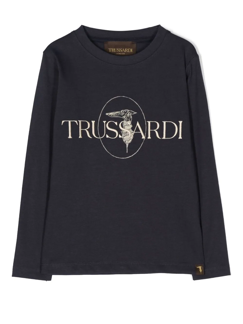 

TRUSSARDI JUNIOR playera con logo bordado - Azul