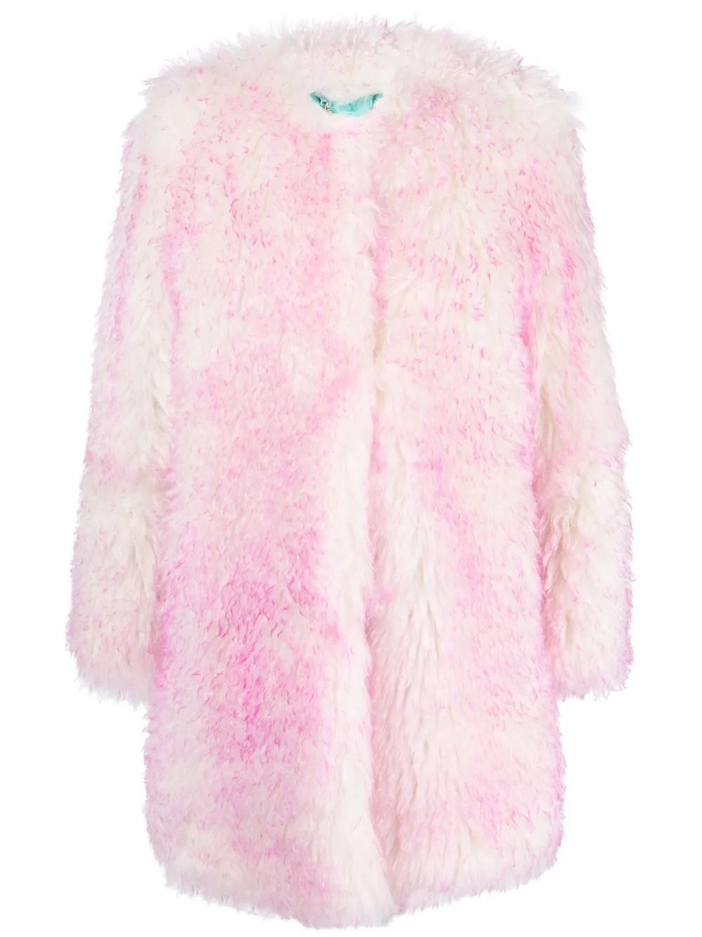 faux-fur long-sleeve coat