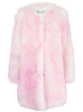 BECAGLI faux-fur long-sleeve coat - Pink