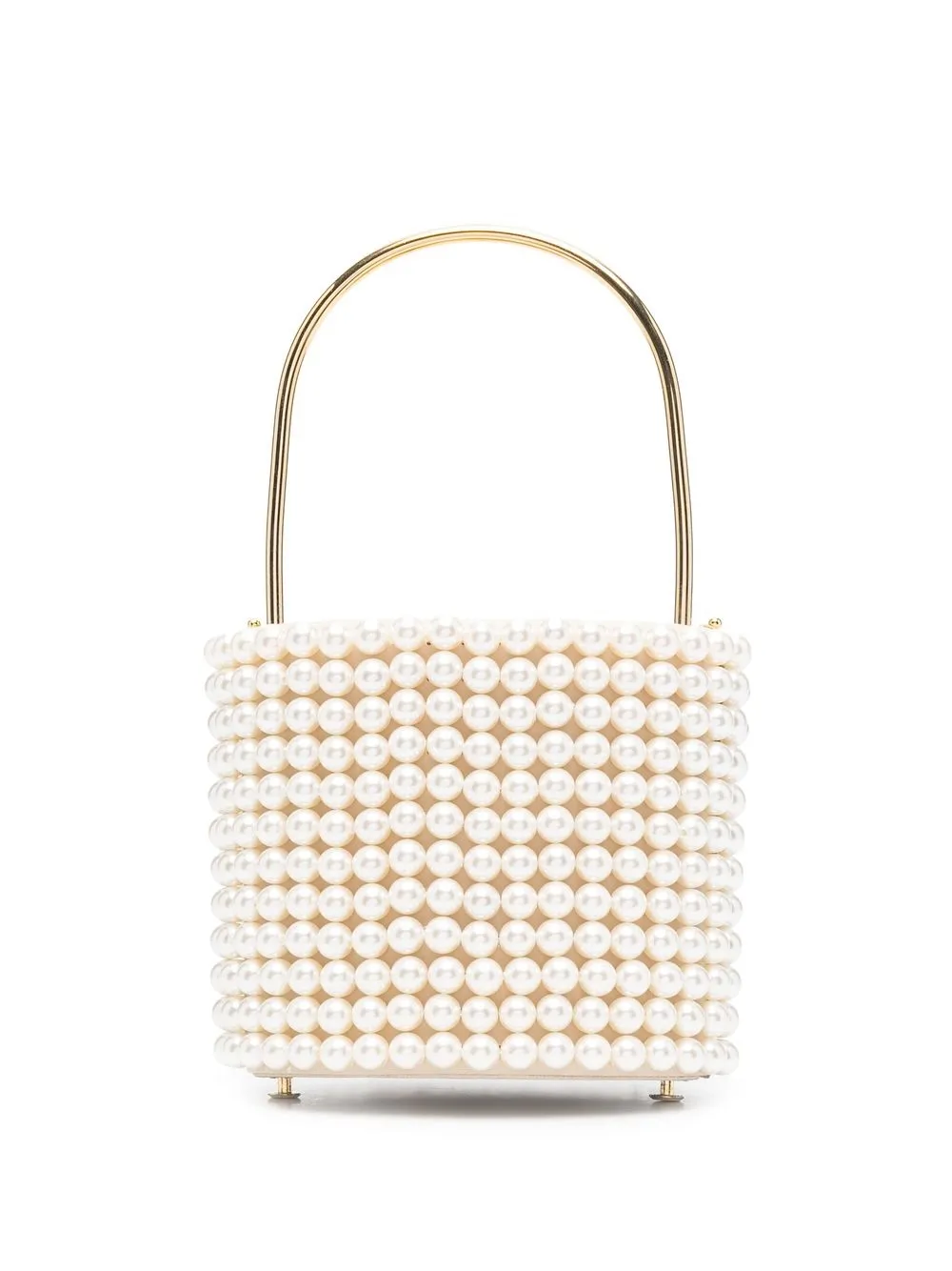 

Vanina faux-pearl embellished tote bag - White