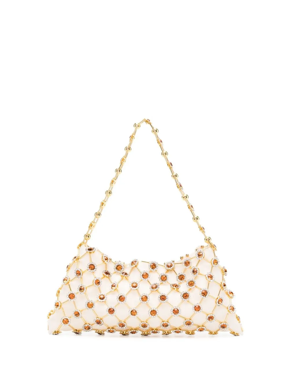 

Vanina crystal-embellished beaded tote bag - Neutro