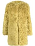 BECAGLI oversized teddy coat - Yellow