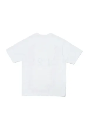 Logo And Flower-Print Cotton T-Shirt