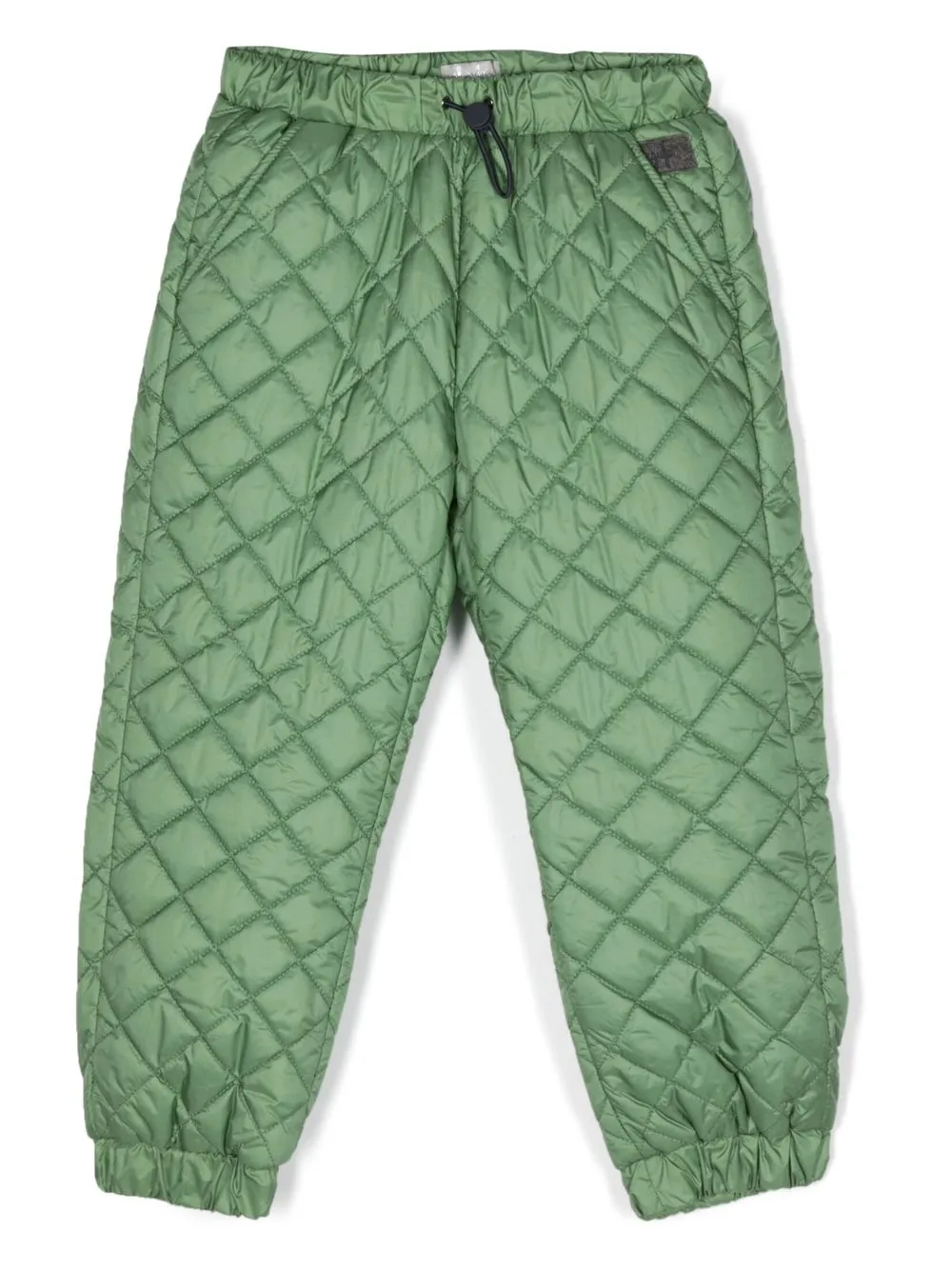 

Il Gufo diamond-quilted padded joggers - Green