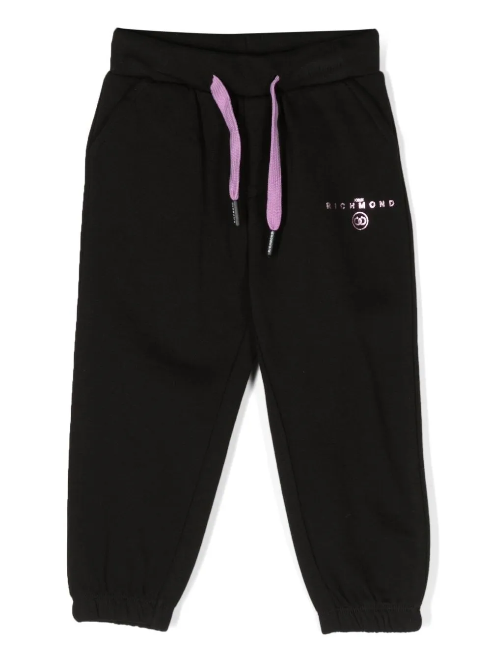 John Richmond Junior Babies' Logo-print Track Pants In Black