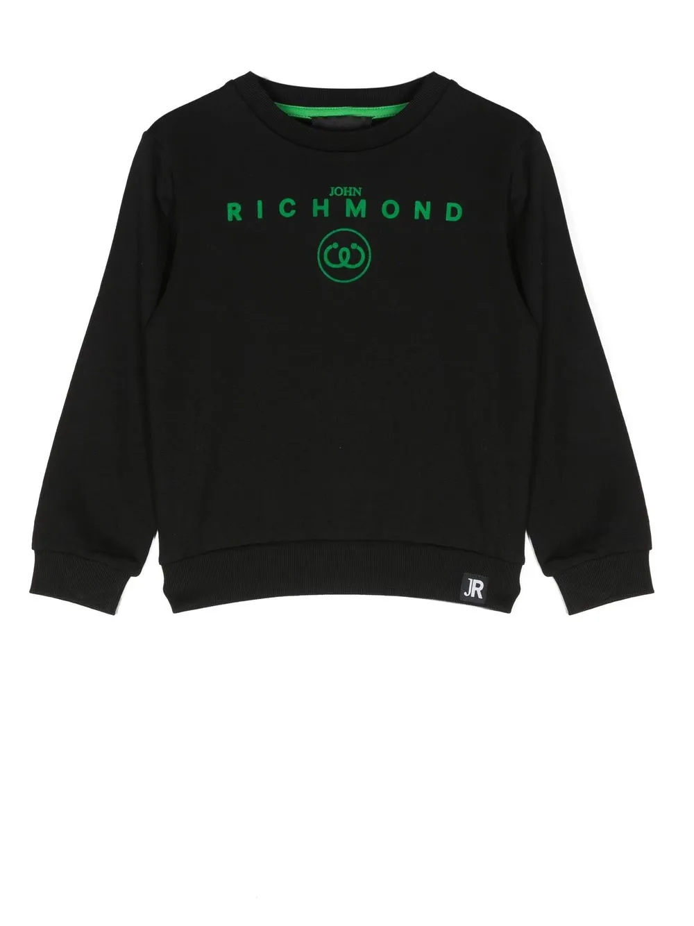 John Richmond Junior logo-print crew-neck sweatshirt - Black