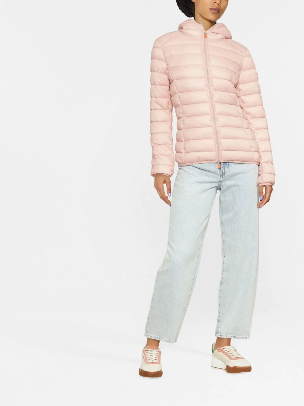  Save The Duck Daisy Hooded Puffer Jacket - Pink 