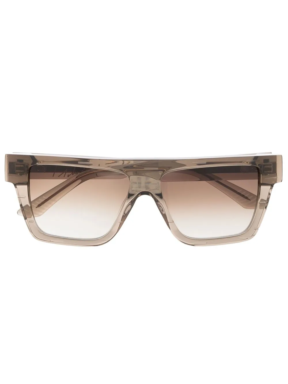 

Yohji Yamamoto lentes de sol con armazón cuadrada - Gris