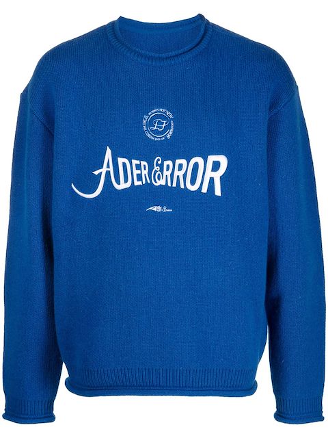 Ader Error Verif logo-embroidered jumper