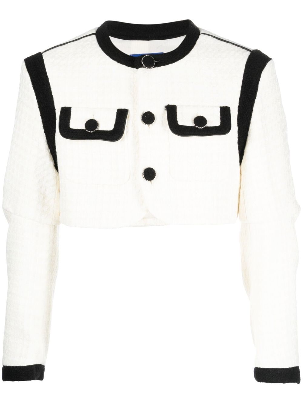 Ader Error two-tone Cropped Jacket - Farfetch