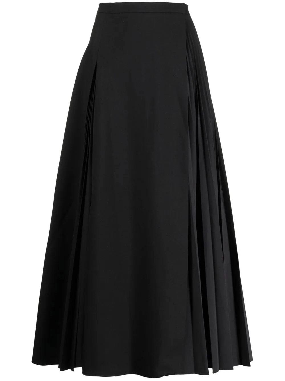 

Rochas pleated high-waisted skirt - Black