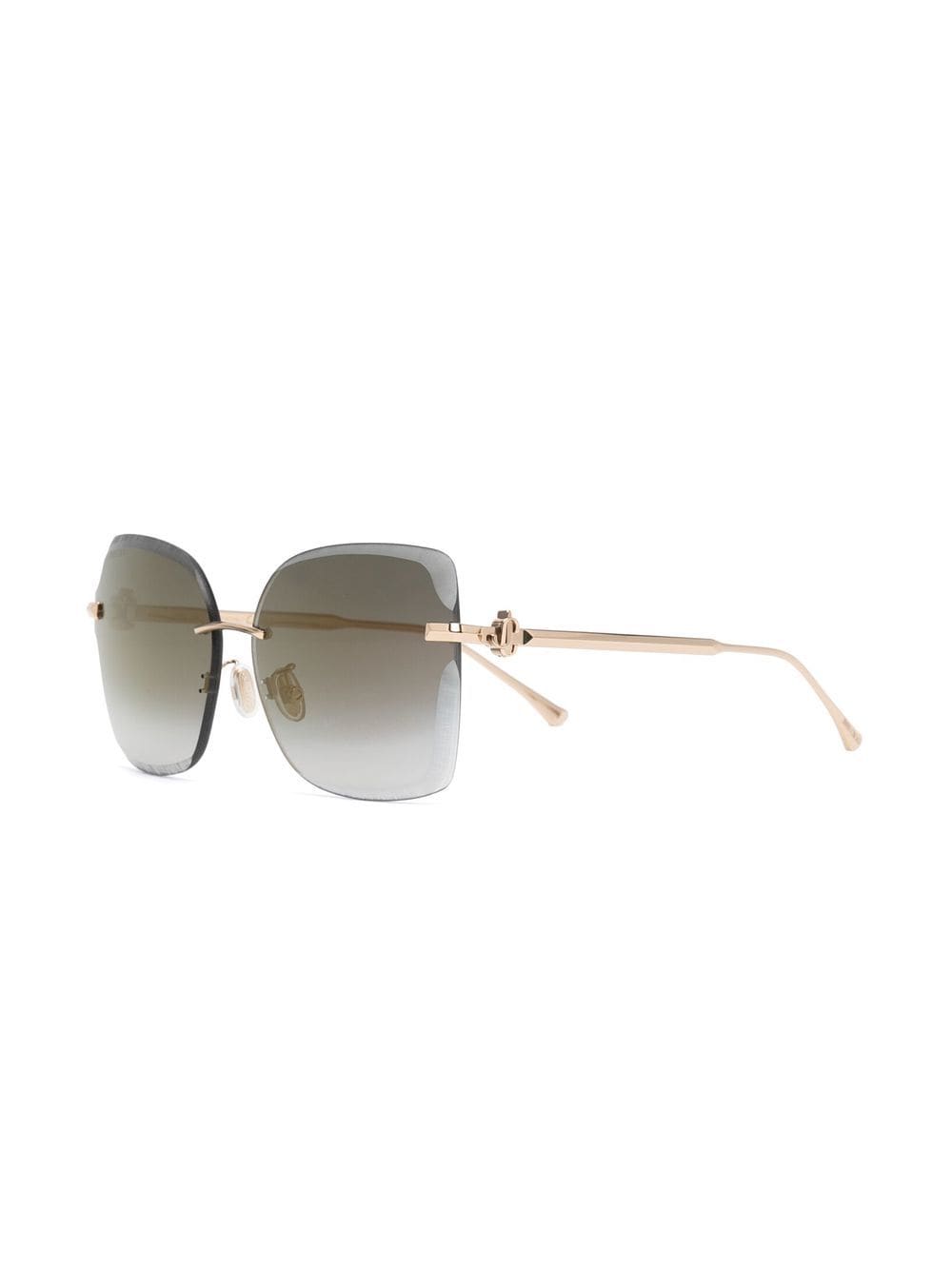 Jimmy Choo Eyewear Corin zonnebril met vlinder montuur - Goud