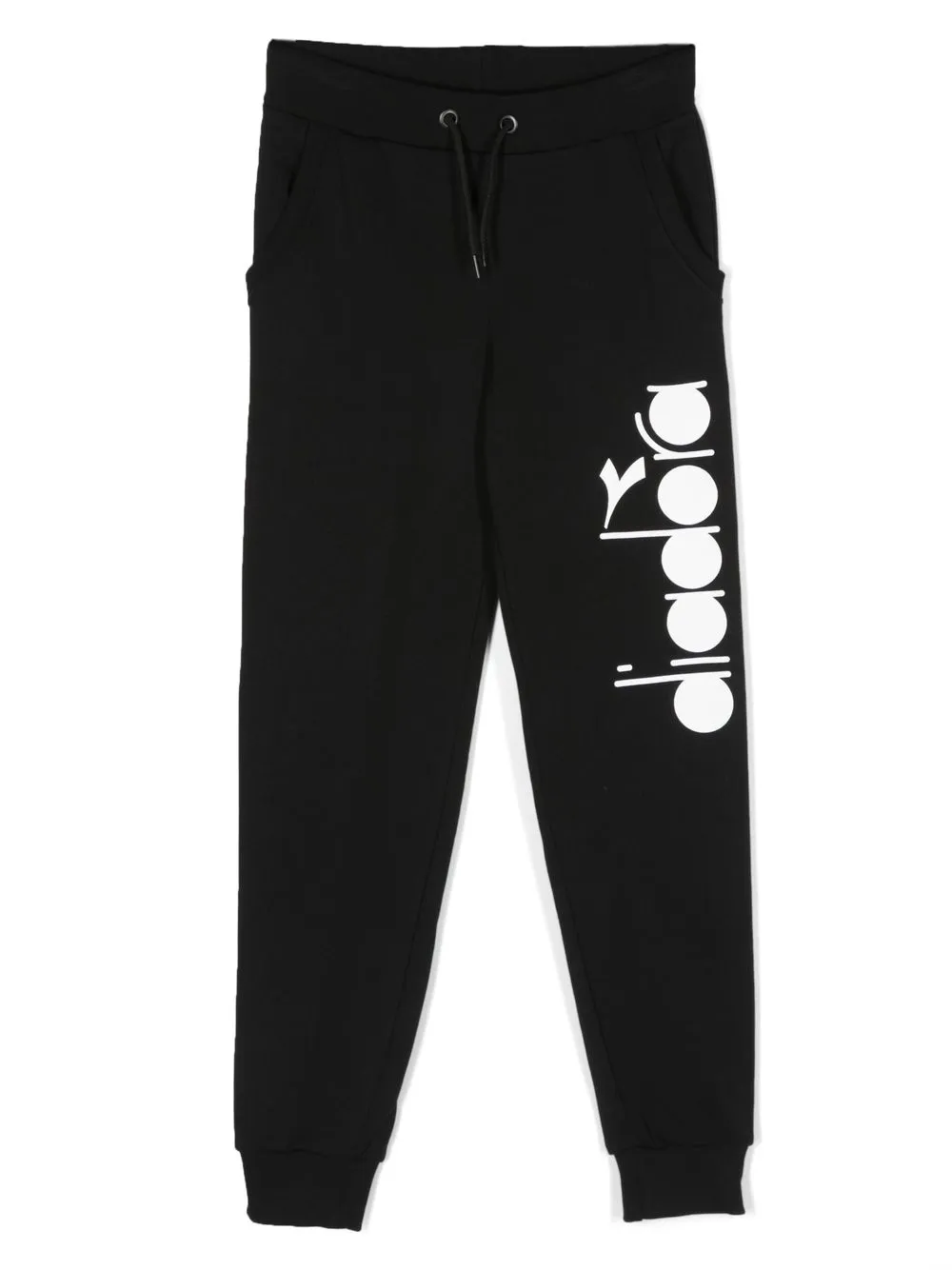 

Diadora Junior TEEN logo-print track pants - Black