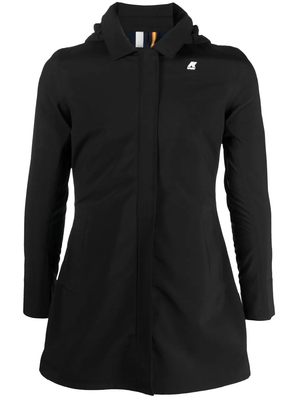 

K-Way Mathy hooded coat - Black