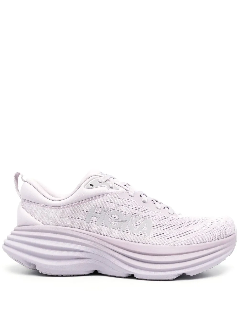 

Hoka One One tenis con logo estampado y suela gruesa - Morado