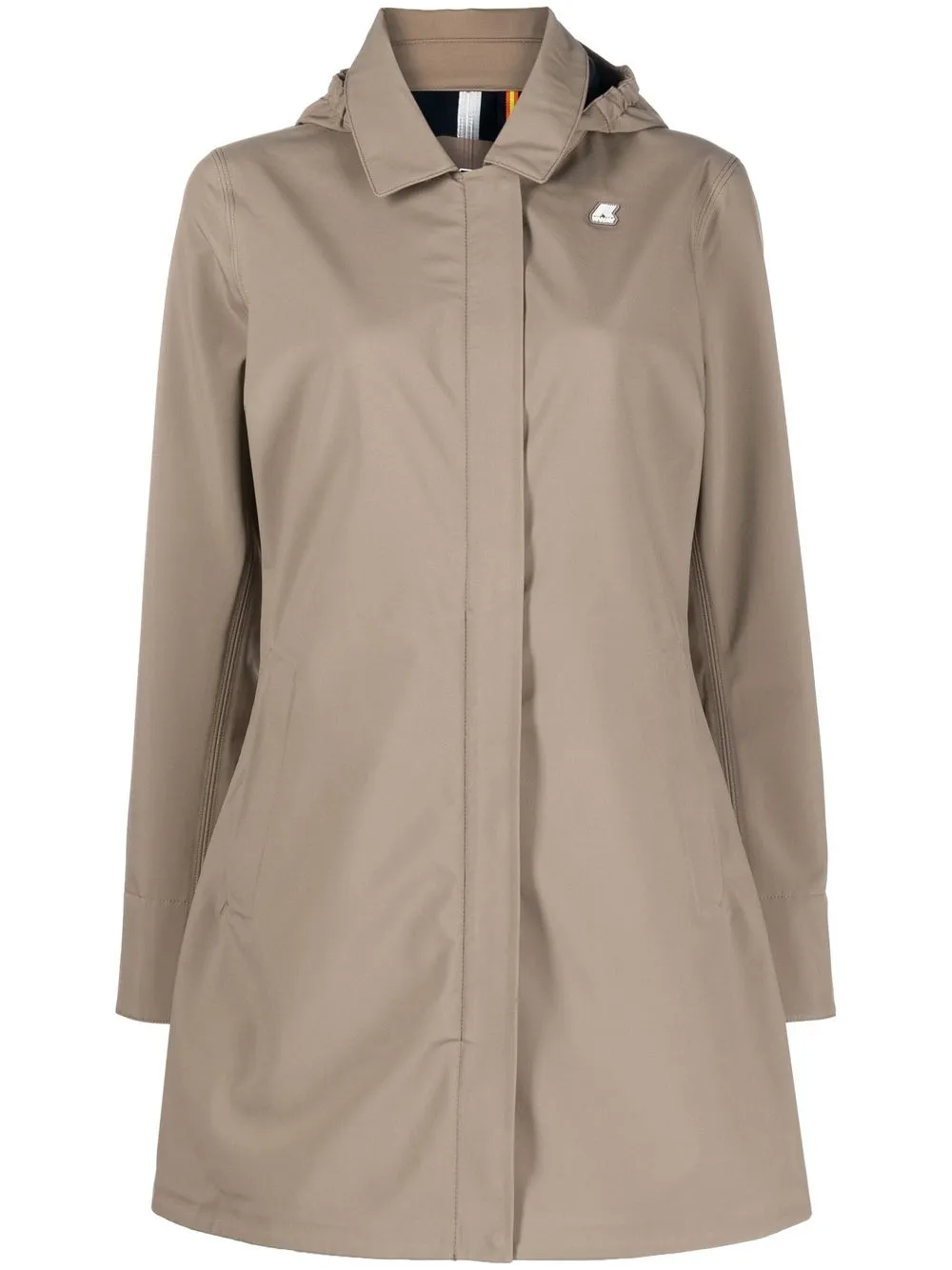 

K-Way Mathy hooded coat - Neutrals