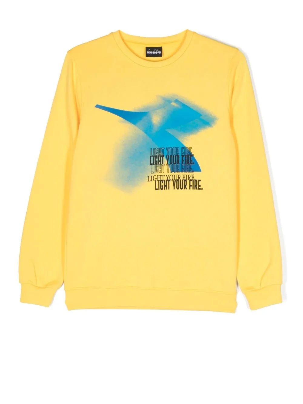 

Diadora Junior TEEN sprayed logo-print sweatshirt - Yellow