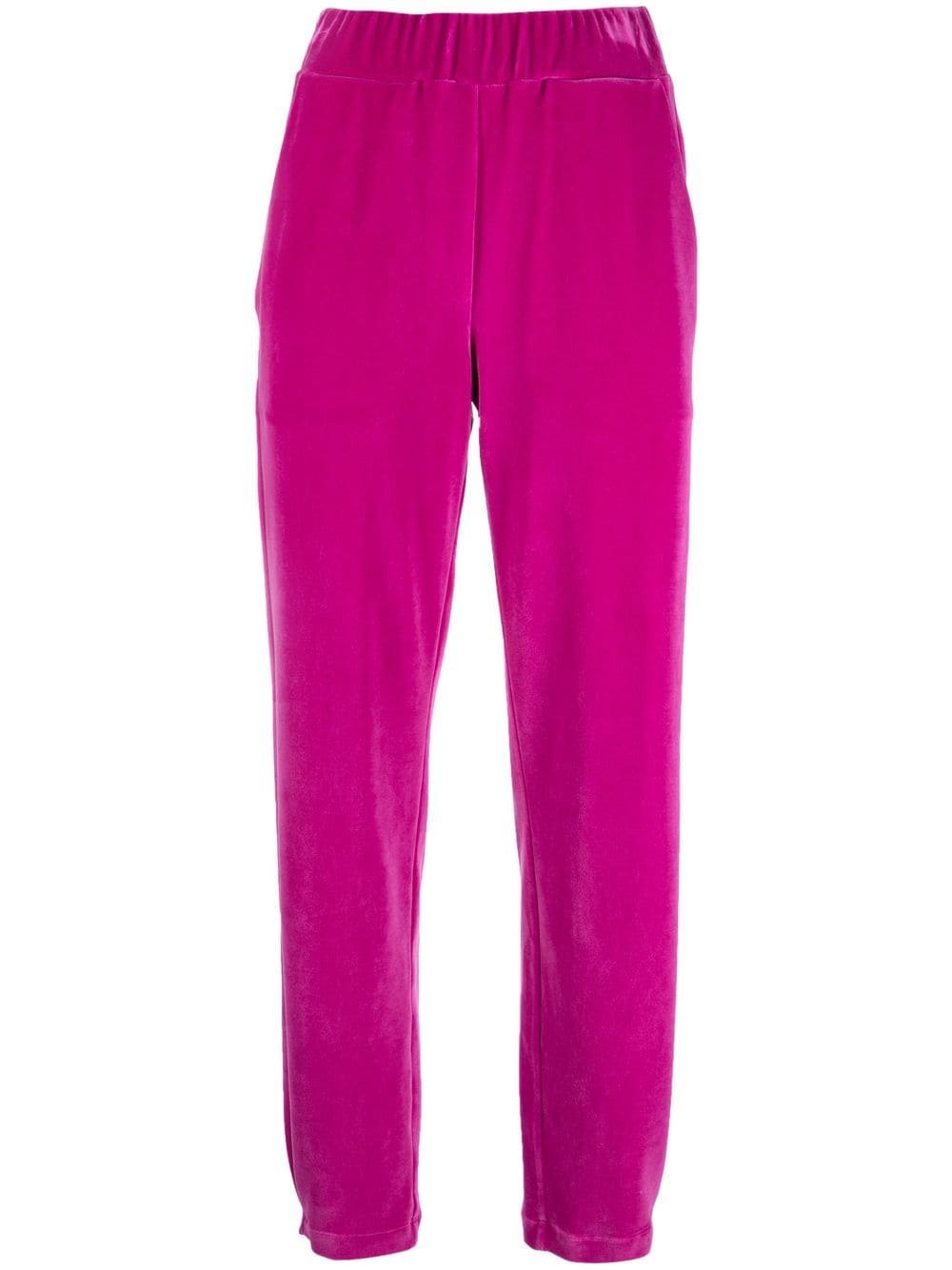 Genny High-waisted Tailored Trousers In Rosa
