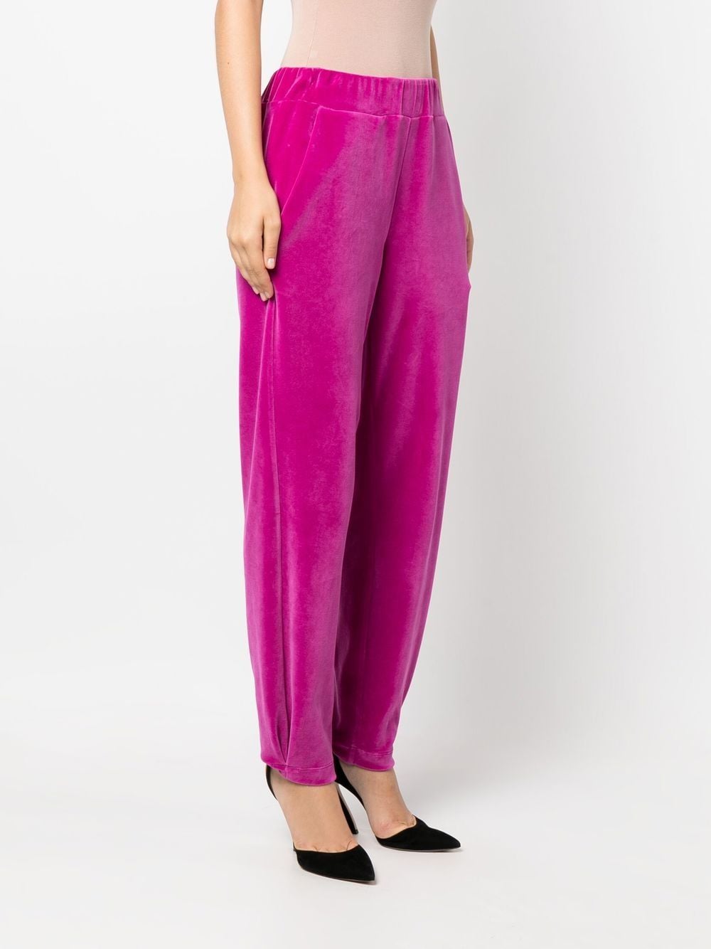 Shop Genny High-waisted Tailored Trousers In Rosa