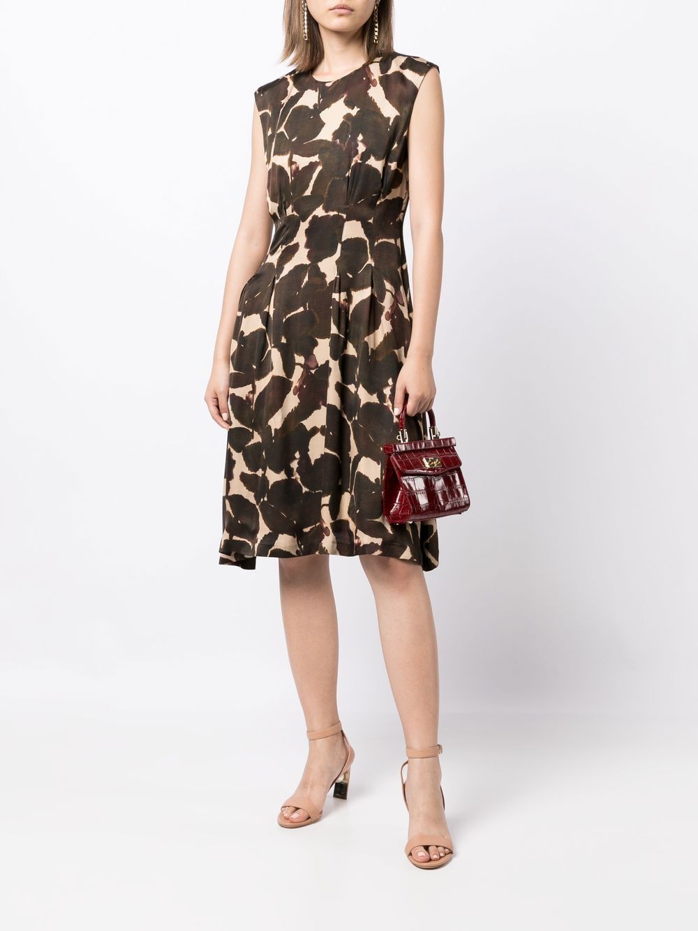 Paule Ka brush-stroke Print Dress - Farfetch