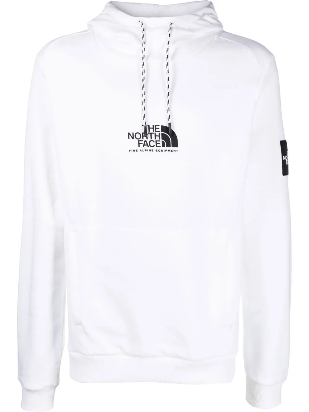 

The North Face logo-print cotton hoodie - White