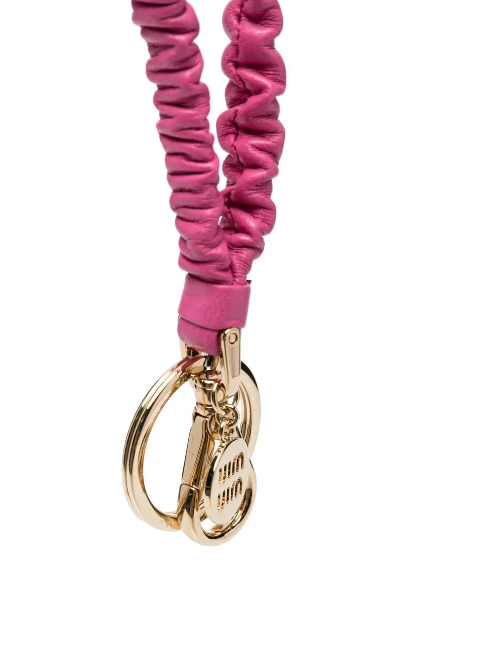 Miu Miu Sleutelhanger met textuur - Roze