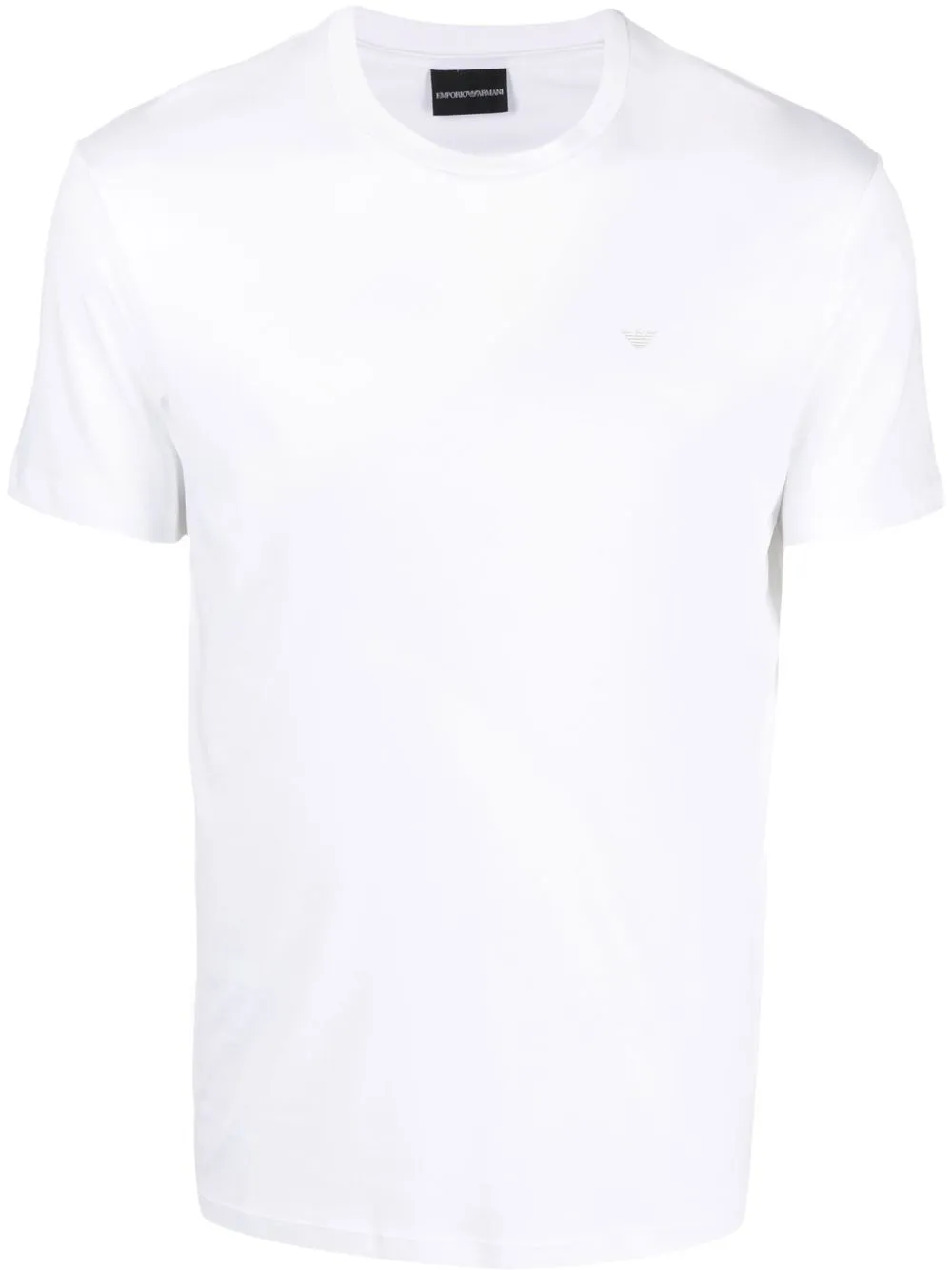 

Emporio Armani embroidered-logo cotton T-shirt - White