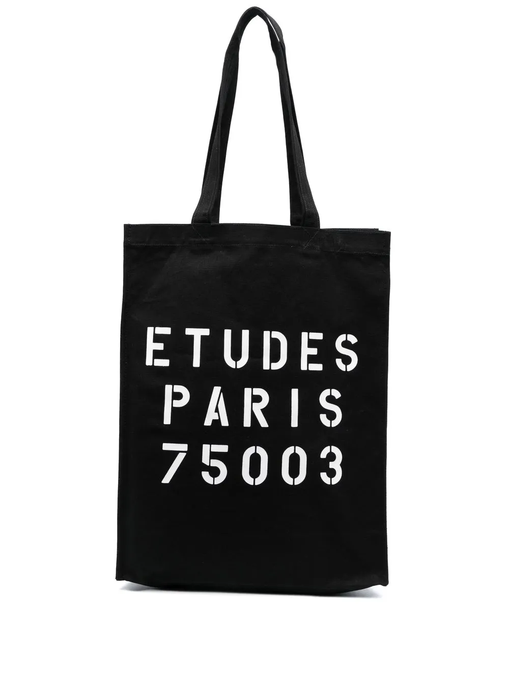 

Etudes numbers print tote bag - Black