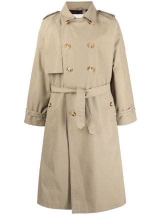 Louis Vuitton pre-owned Monogram-lining Trench Coat - Farfetch