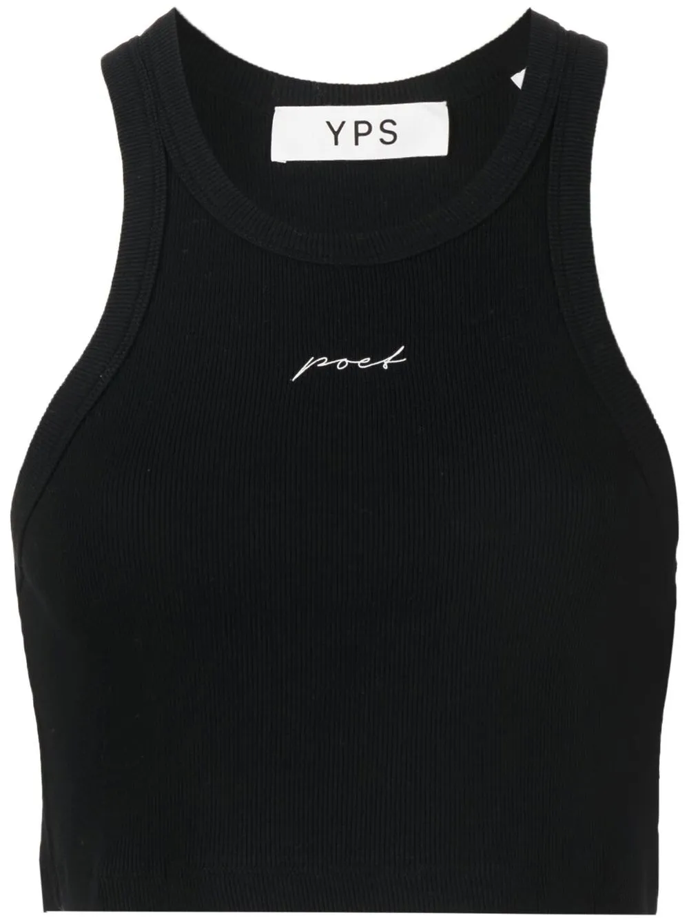 

YOUNG POETS sleeveless logo print vest - Black