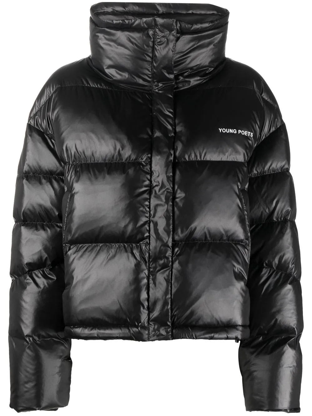 

YOUNG POETS logo-print padded jacket - Black