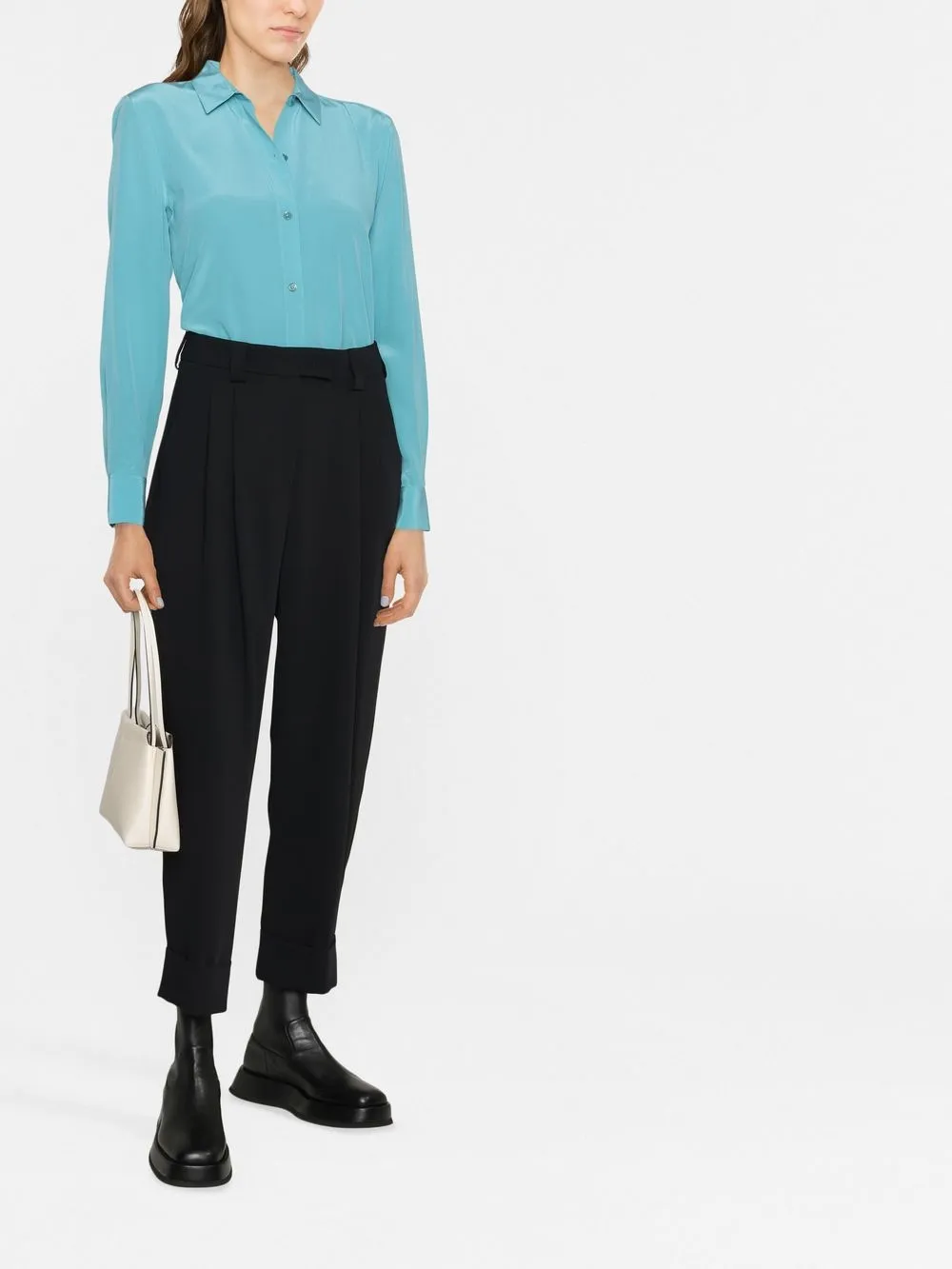 Equipment Blouse met knopen - Blauw