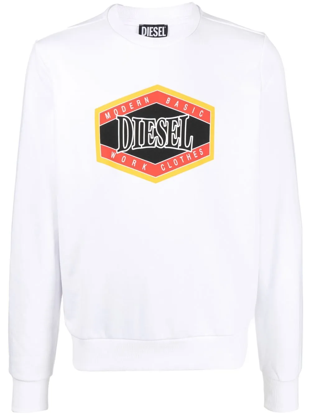 

Diesel logo print sweatshirt - White