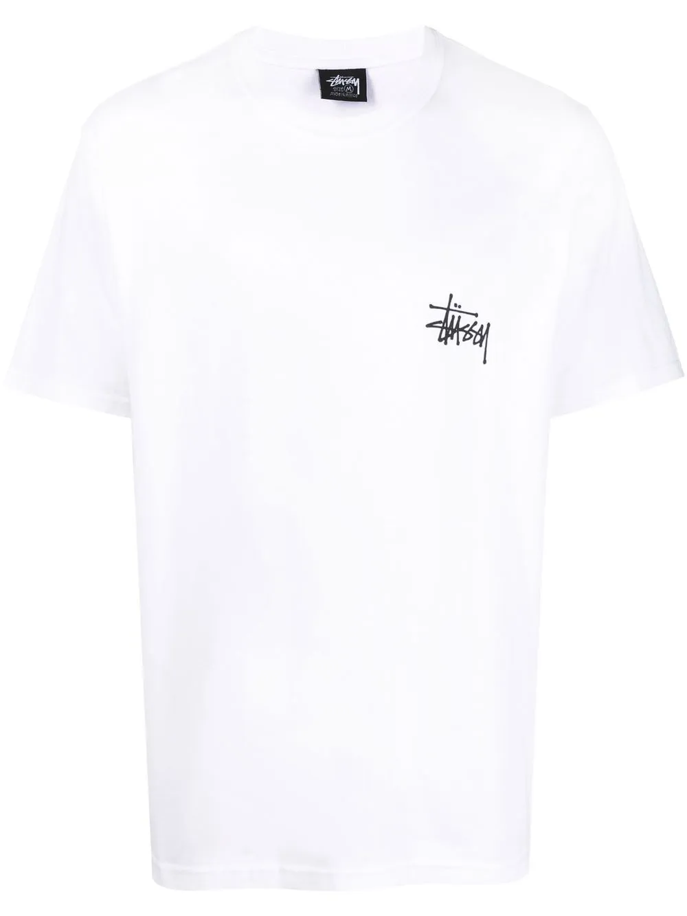 

Stüssy playera manga corta con logo estampado - Blanco