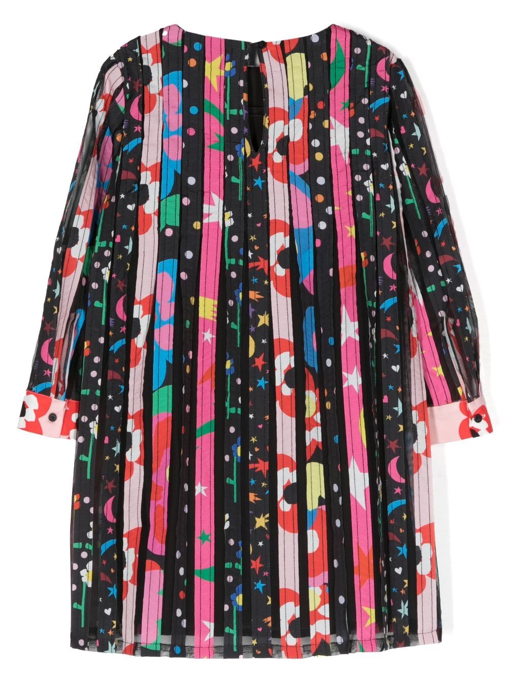 Stella McCartney Kids Jurk met grafische print - Zwart