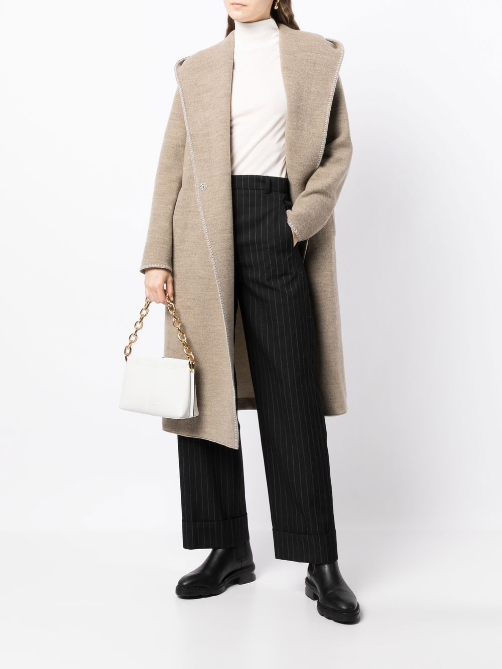 Harris Wharf London Hooded Wool Midi Coat - Farfetch