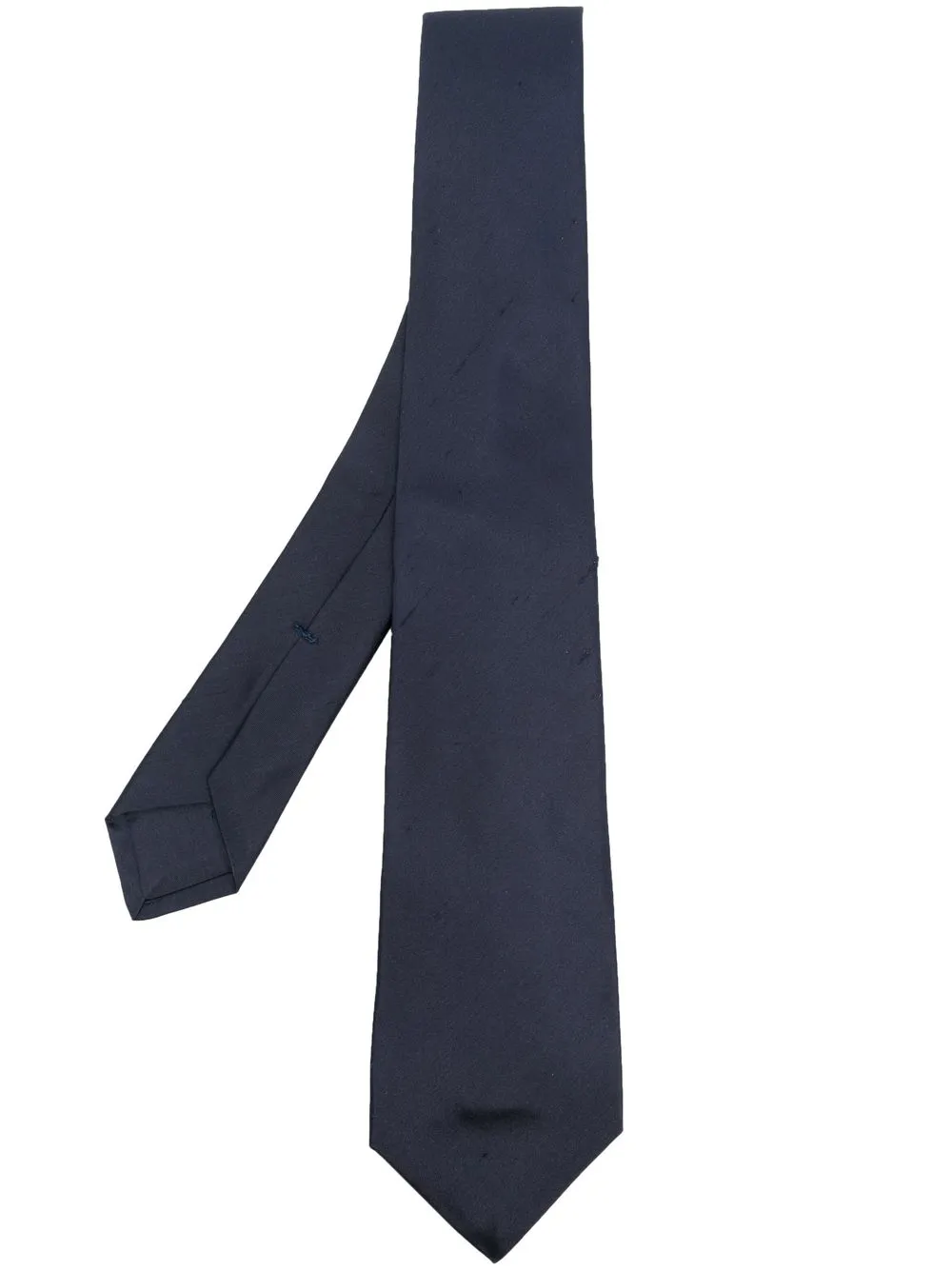 

Kiton slub-texture silk tie - Blue