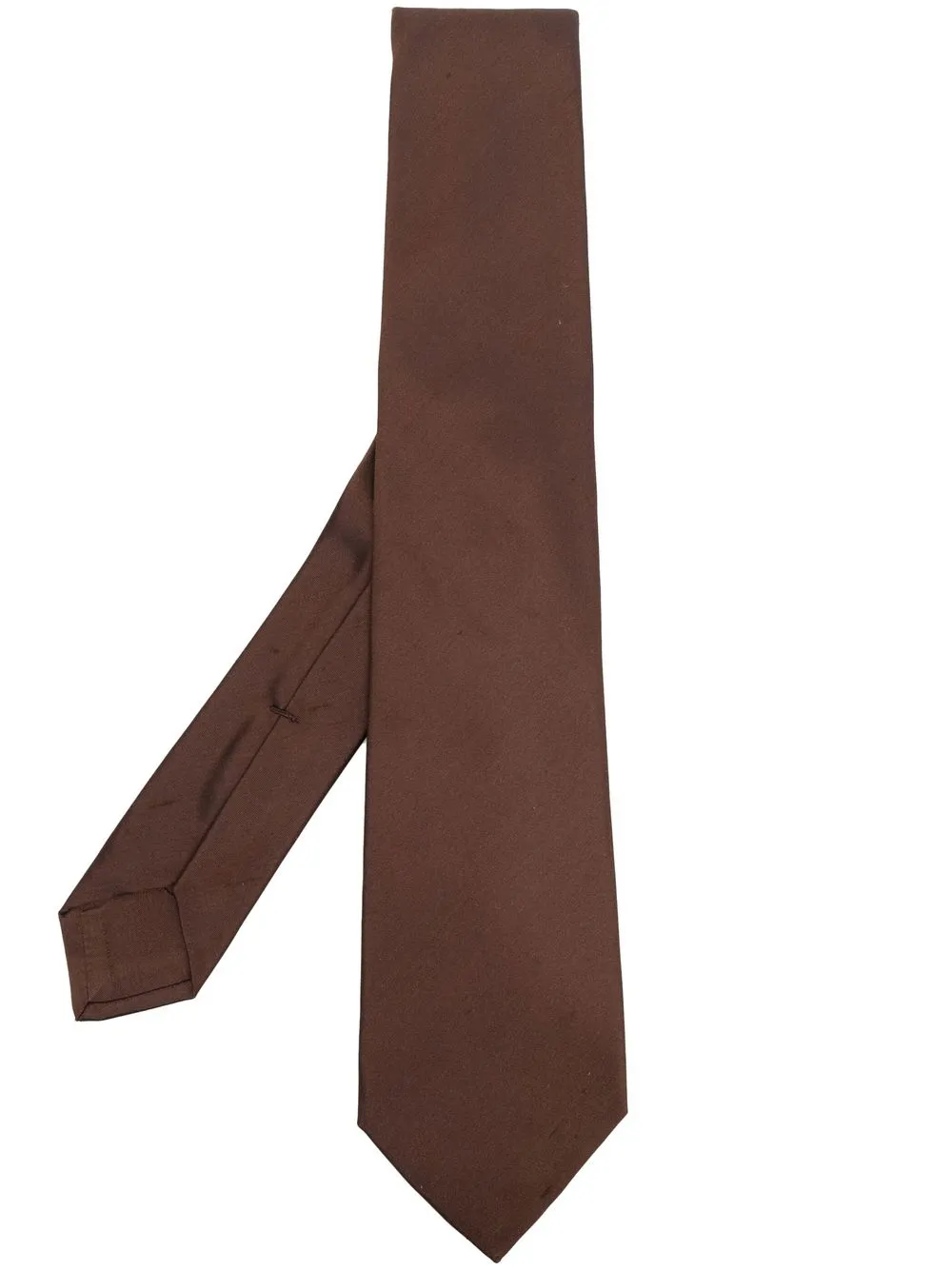 

Kiton classic silk tie - Brown