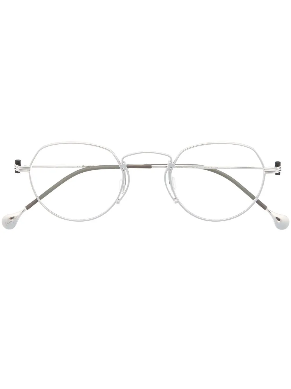 

Yohji Yamamoto lentes con armazón redonda - Gris