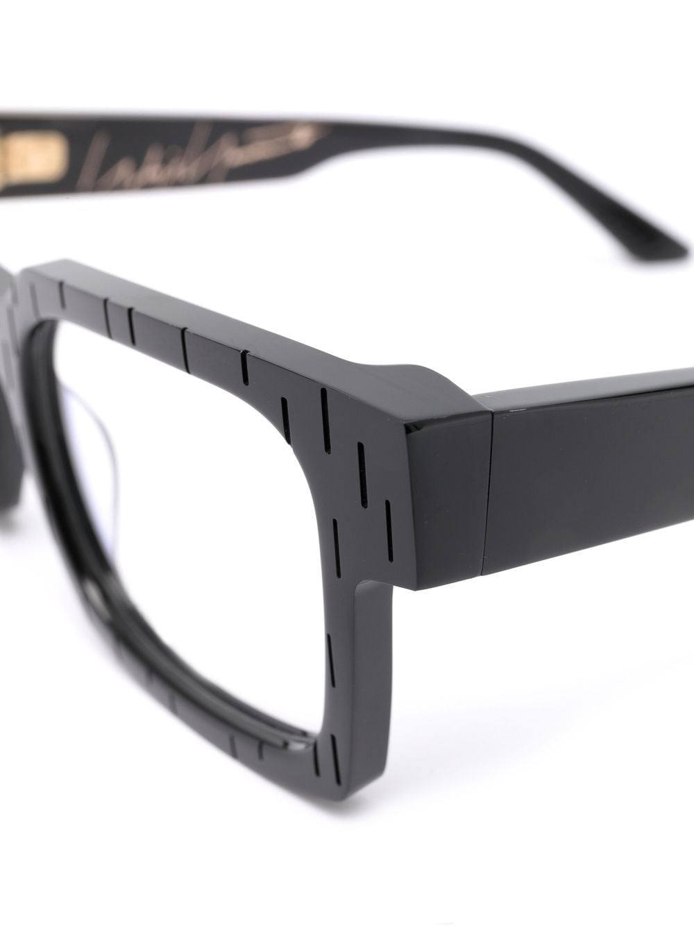 Shop Yohji Yamamoto Square-frame Glasses In Black