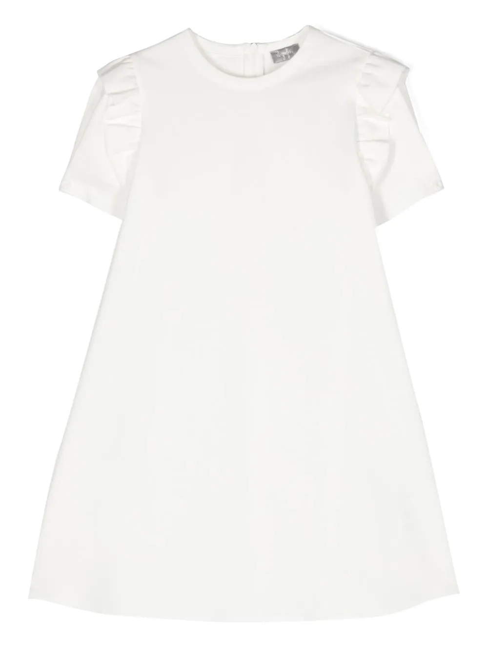 

Il Gufo vestido camisero con volantes - Blanco