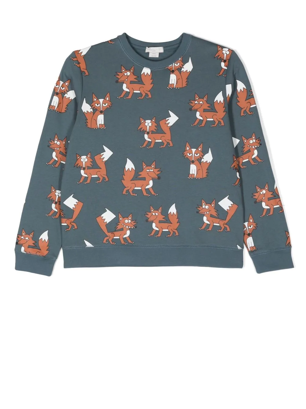 

Stella McCartney Kids all-over fox-print sweatshirt - Blue