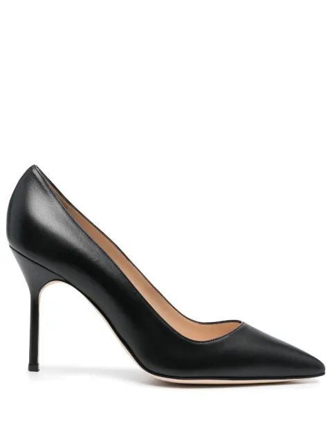 Manolo Blahnik BB 90mm leather pumps