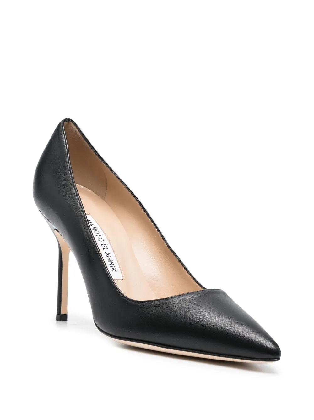 Manolo Blahnik BB 90mm leather pumps Black