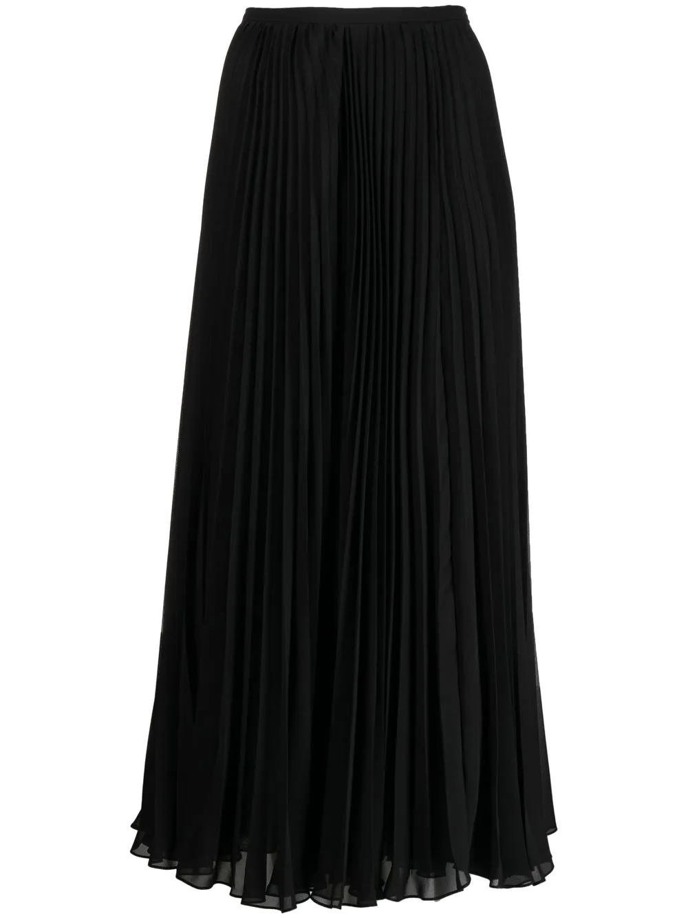 

Rochas falda midi con detalles plisados - Negro