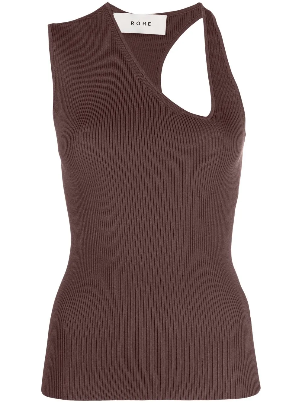 

Róhe Liz asymmetric tank top - Brown