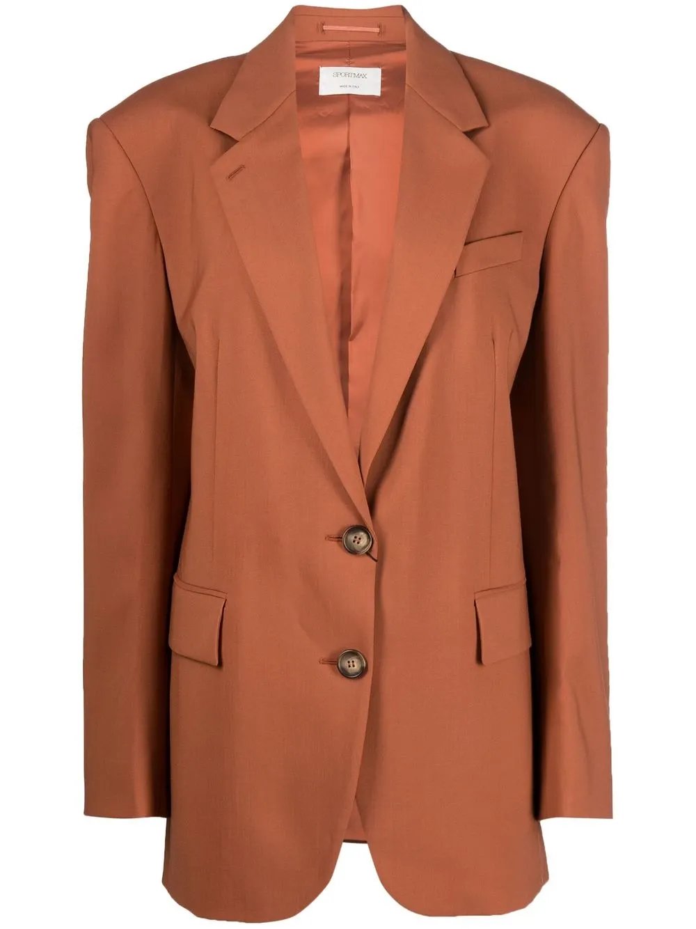 

Max Mara blazer ajustado con botones - Rojo