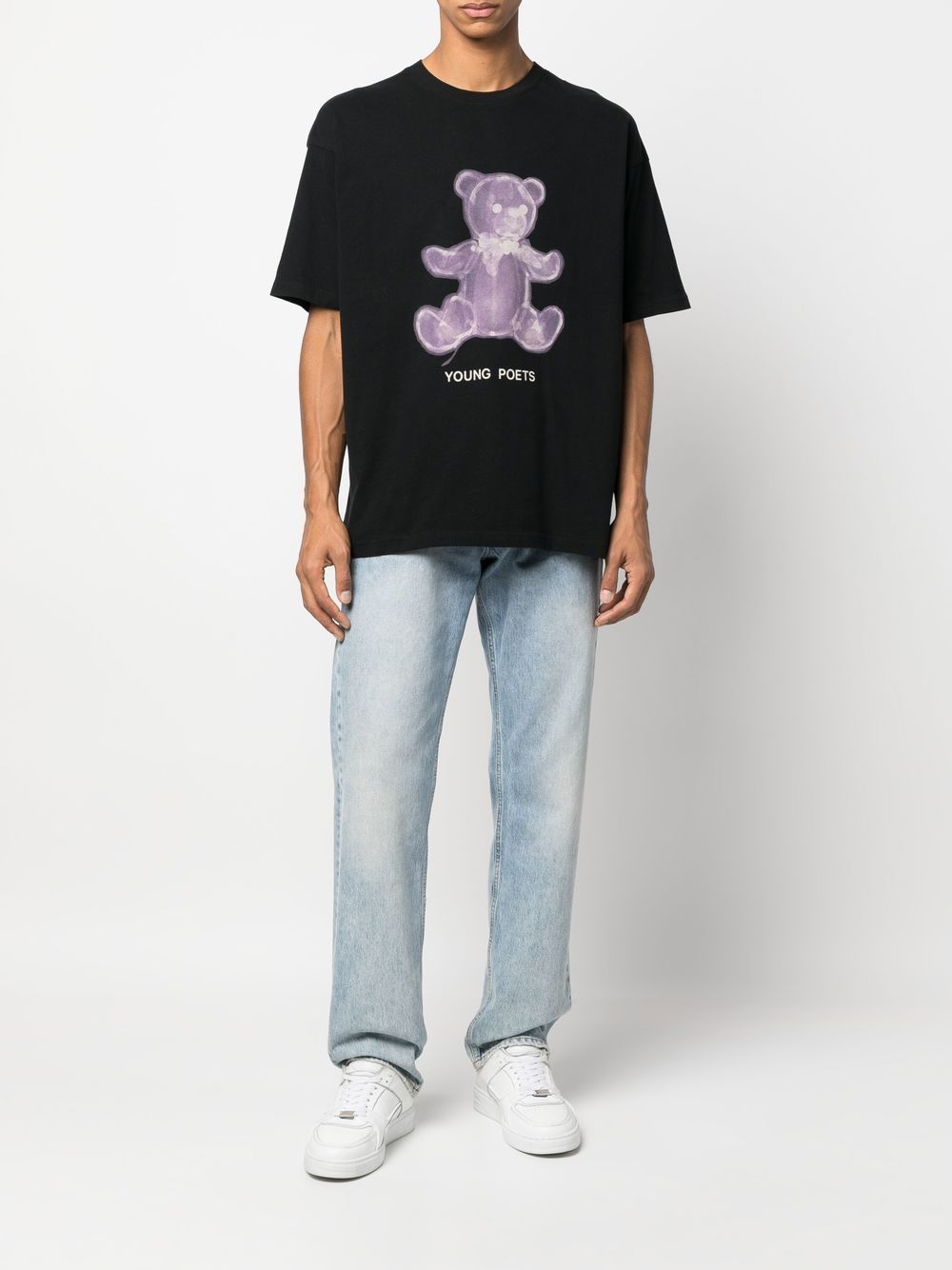 YOUNG POETS Teddy Bear logo-print T-shirt - Farfetch